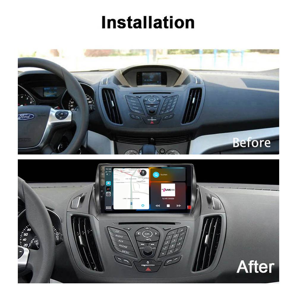 Für Ford Kuga II C-Max II 9"Touchscreen Android Autoradio GPS Navigation CarPlay