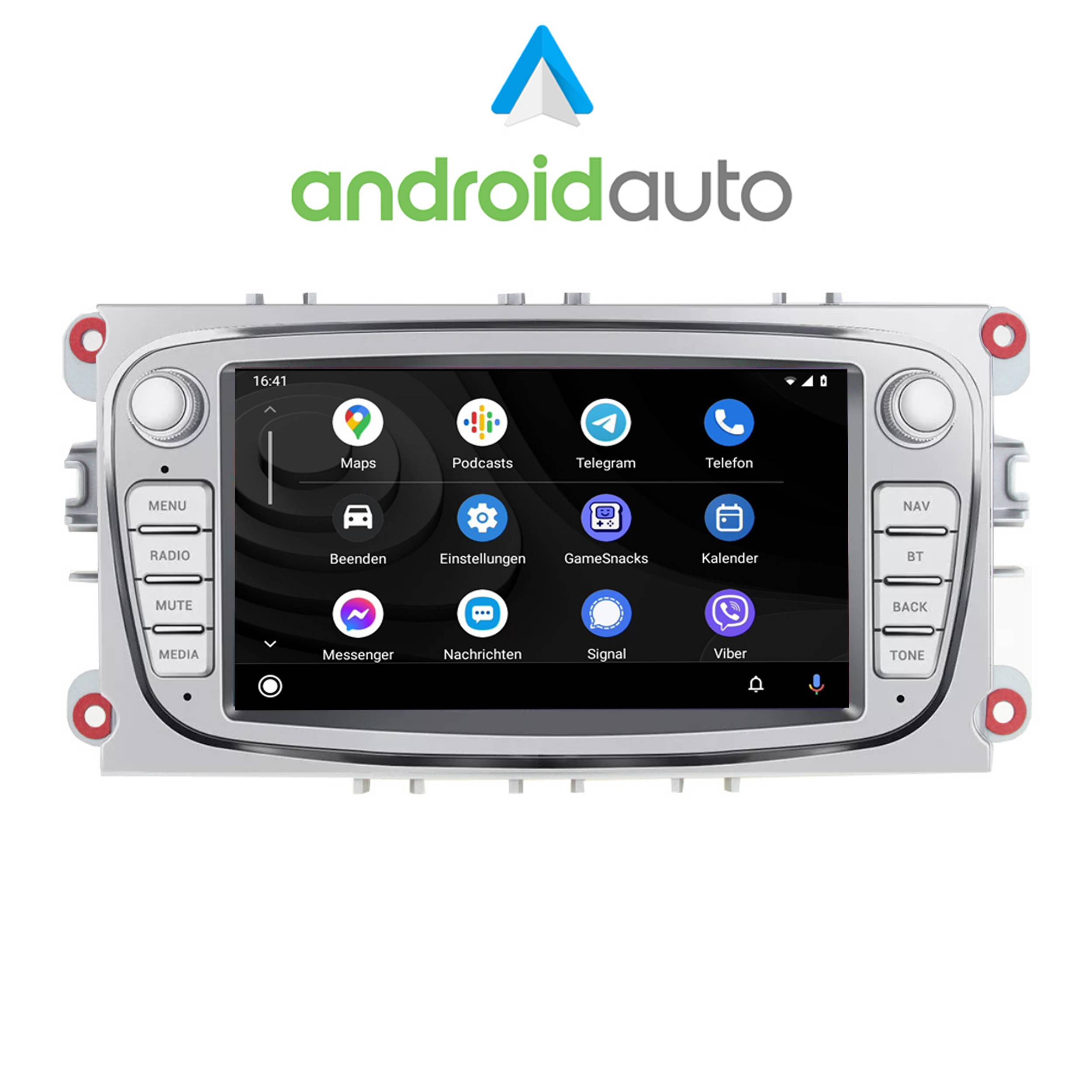 Für Ford Mondeo Focus S-MAX C-MAX Galaxy Kuga 7" Android Autoradio Navi CarPlay