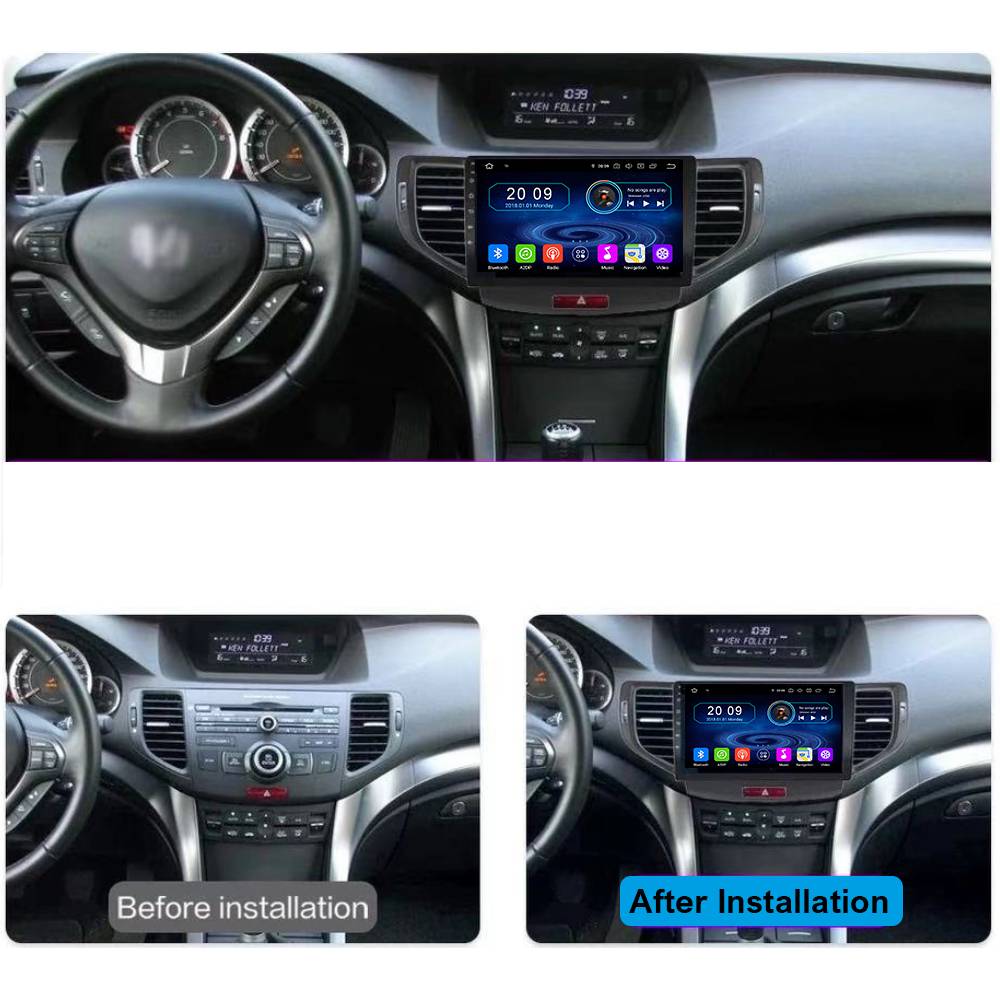 Für Honda Accord 8 9"Touchscreen Android Autoradio Bluetooth GPS Navi CarPlay