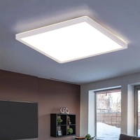 Badezimmer Lampe LED Deckenleuchte Deckenlampe IP44 LED Panel, 3 Stufen über Wandschalter, Backlight, weiß, 18W 1600Lm warmweiß, LxH 29,4x2,5 Badezimmer Lampe LED Deckenleuchte Deckenlampe IP44 LED Panel, 3 Stufen über Wandschalter, Backlight, weiß, 18W 1600Lm warmweiß, LxH 29,4x2,5