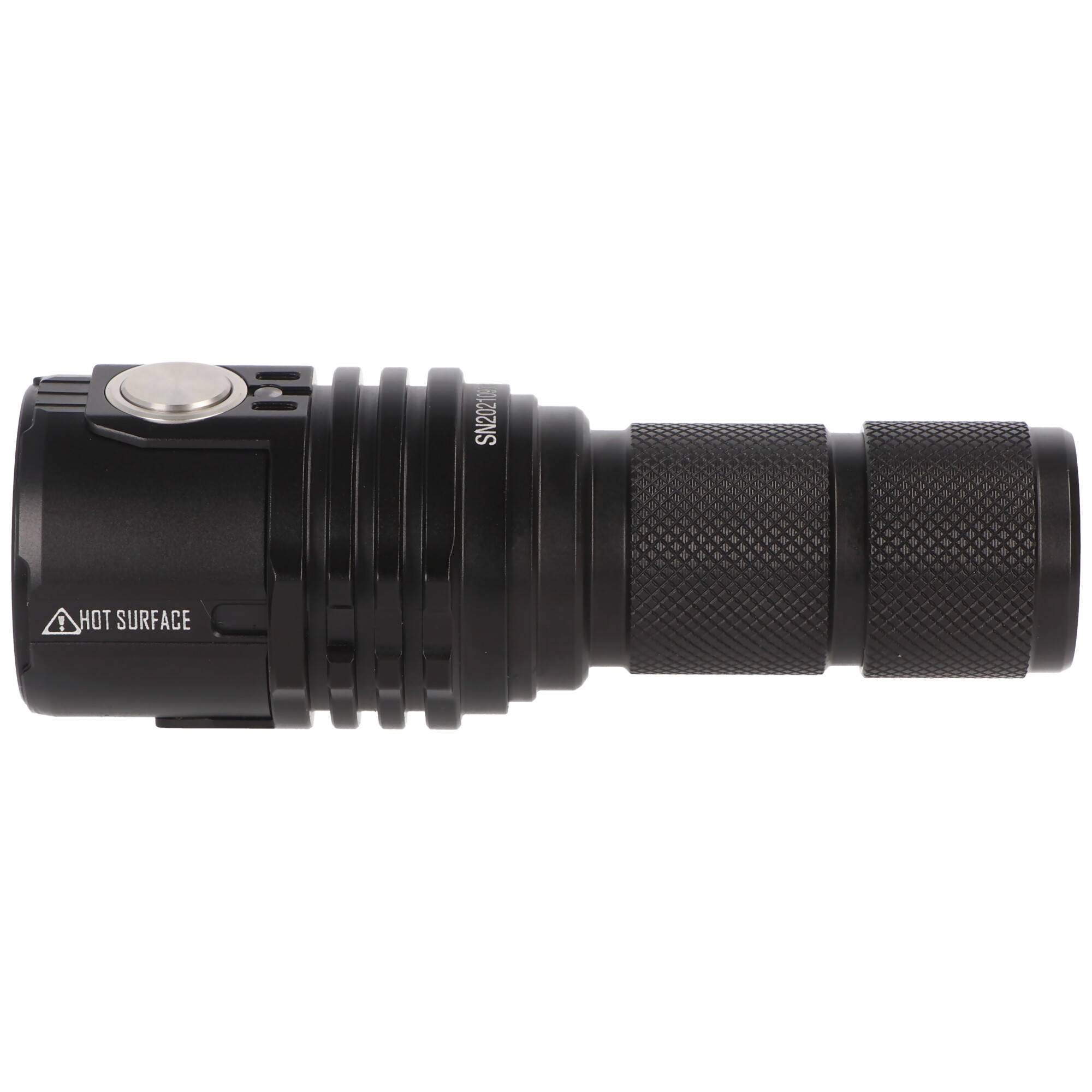 LED-Taschenlampe Imalent MS03 mit max. 13000 Lumen, Leuchtweite bis zu 324 Meter, mit Akku, warmweiß