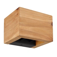 Wandleuchte Wandlampe Holzleuchte Designleuchte Wohnzimmer Up Down verstellbar, Metall braun schwarz, 1x LED 8 Watt 800 Lumen warmweiß, LxBxH Wandleuchte Wandlampe Holzleuchte Designleuchte Wohnzimmer Up Down verstellbar, Metall braun schwarz, 1x LED 8 Watt 800 Lumen warmweiß, LxBxH