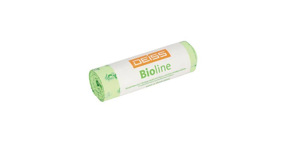 DEISS Müllbeutel BIOLINE 50 x 60 cm (B x H) 30l ecovio natur 20