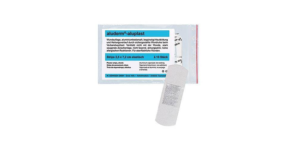 aluderm ® Wundpflaster aluplast 2,5 x 7,2 cm (B x L) Polyestervlies