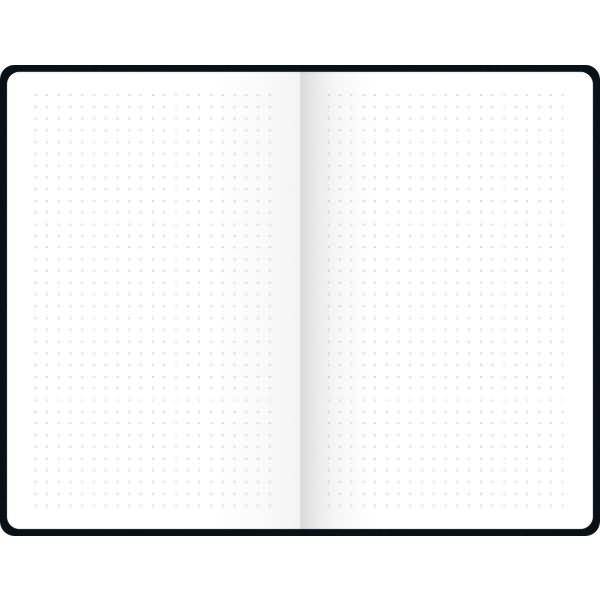 Kladde A5 96 Blatt 90g/qm dotted Karton-Einband flexibel Pineapple