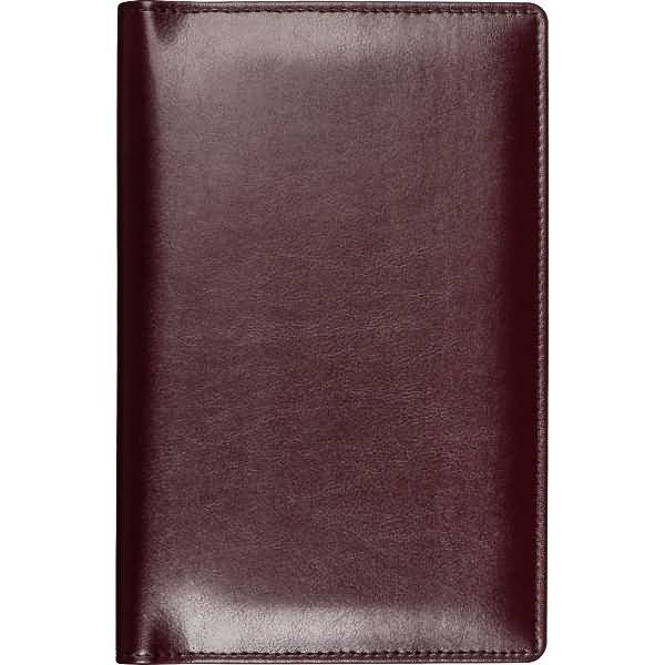 Visitenkartenmappe Soft 12,5x20cm bordeaux