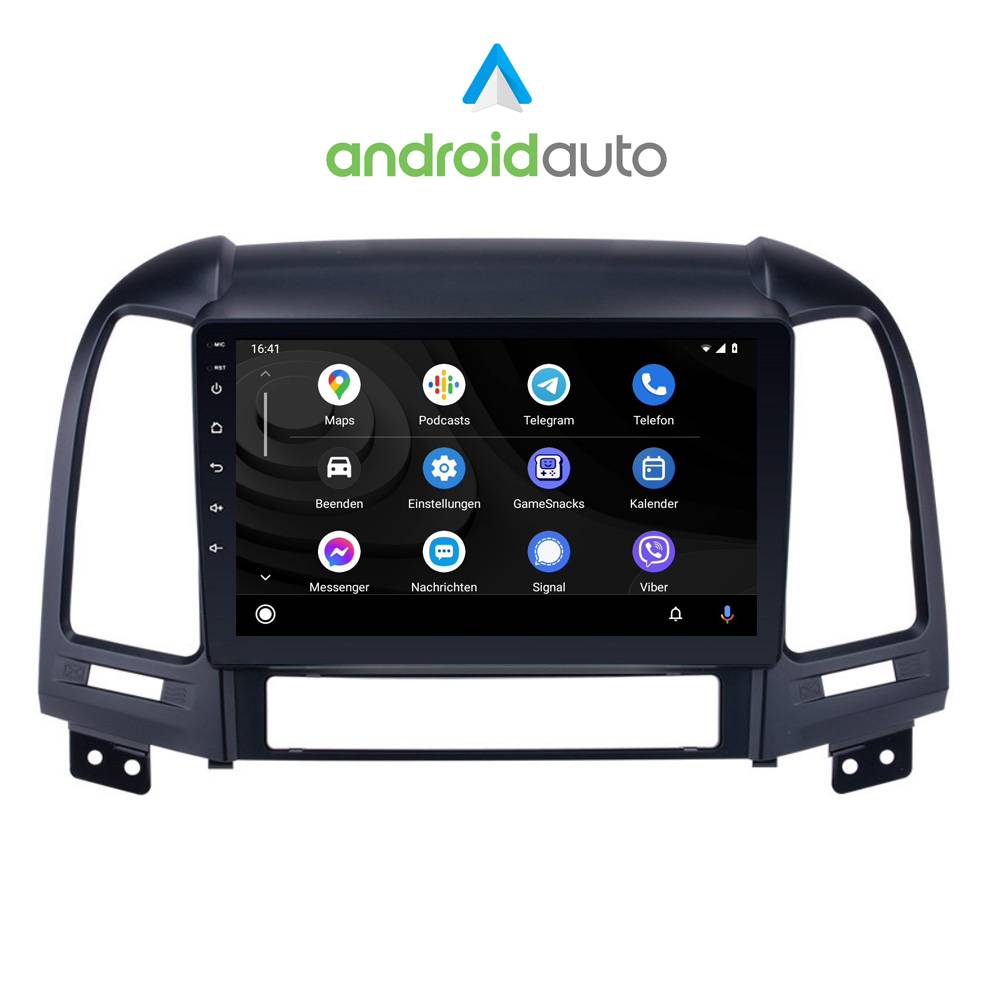 Für Hyundai Santa Fe 9" Touchscreen Android Autoradio GPS Navigation CarPlay