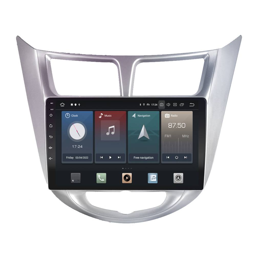 Für Hyundai Solaris Accent Verna 9" Touch Android Autoradio GPS Navi CarPlay