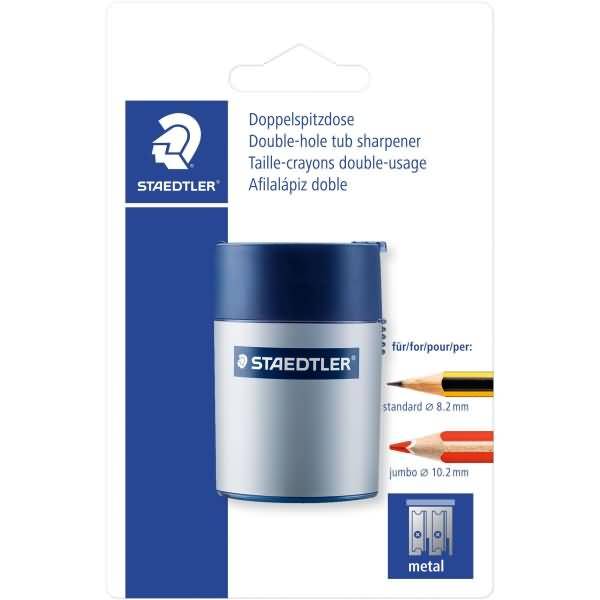 Doppelspitzdose 8,2/10,2mm silber transparent Blister