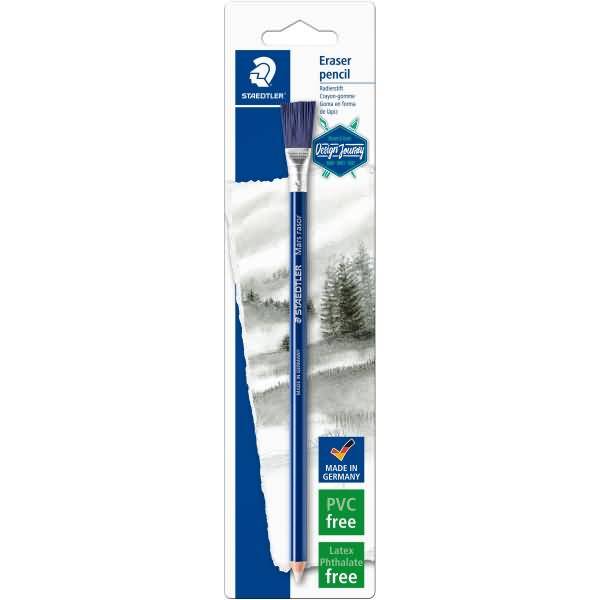 Radierstift Mars rasor mit Bürste blau Blister