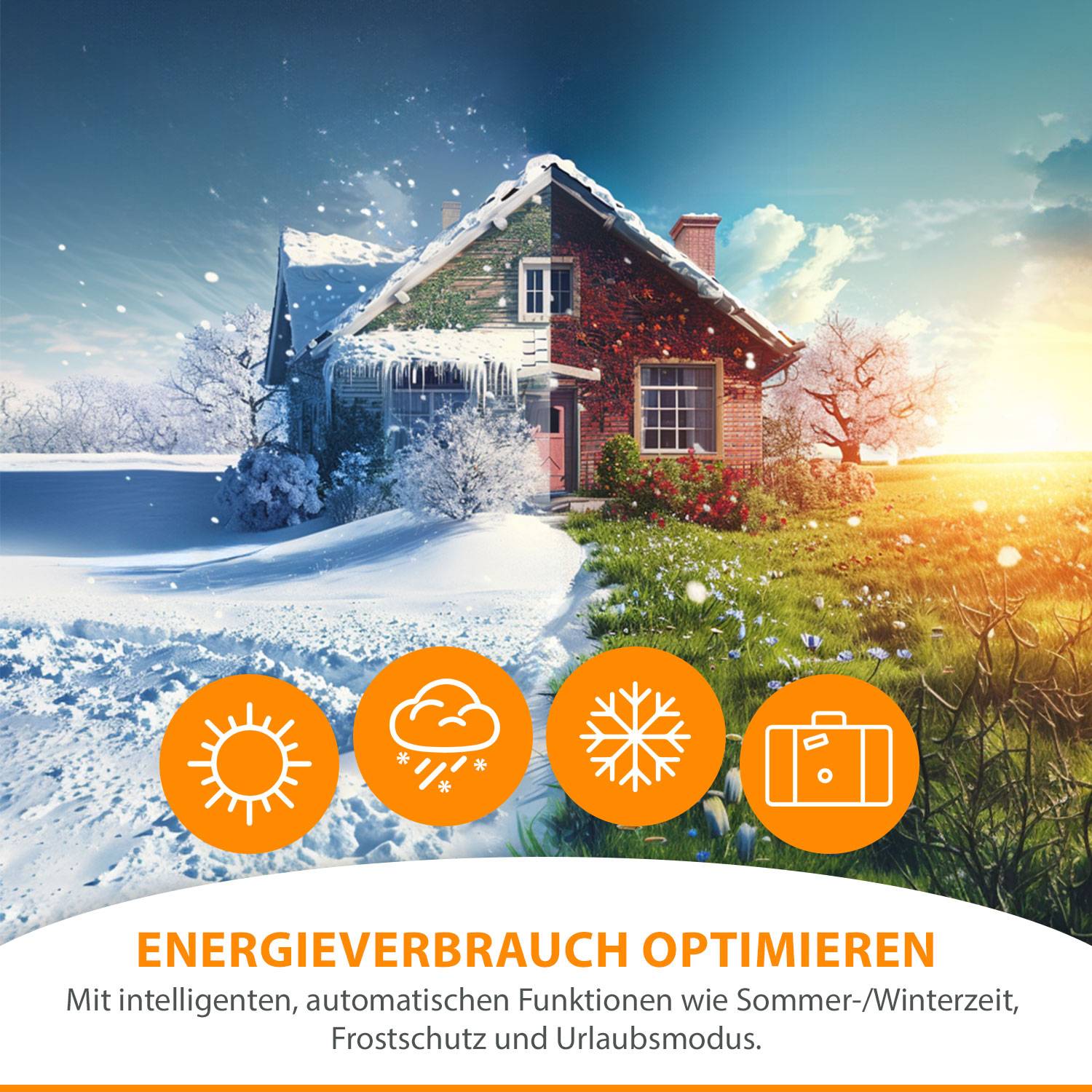 4 Stück IOIO HT 2000 Elektronischer Thermostat Heizkörperthermostat spart bis 30% Heizkosten