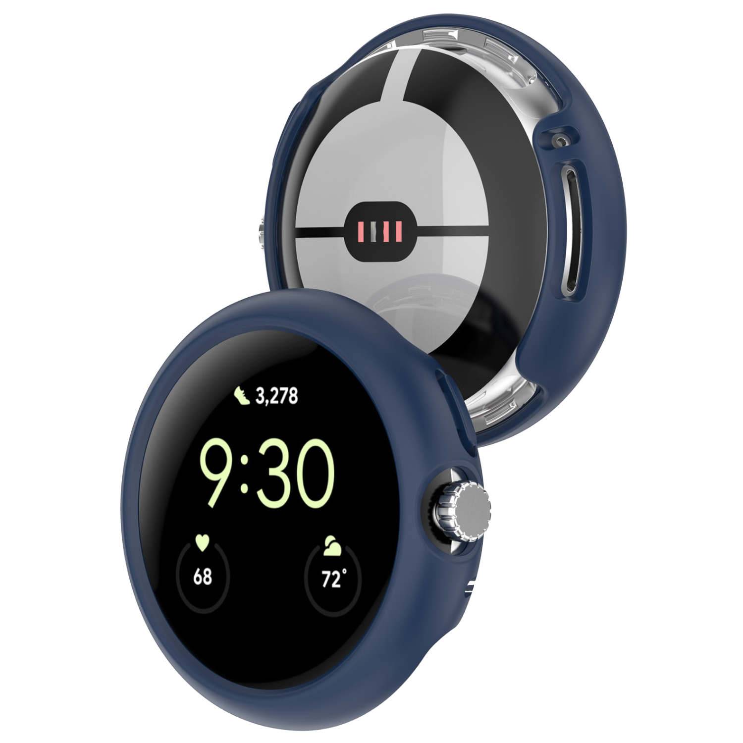 Für Google Pixel Watch 3 41mm / 2 / 1 Silikon Kunststoff Schutz Hülle