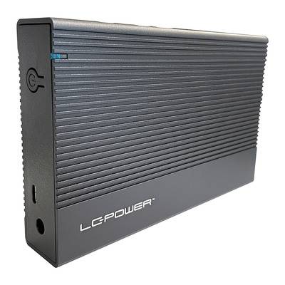 LC-Power LC-35U3-C, externes 3,5-SATA-Festplattengehäuse, USB-C, Alu,