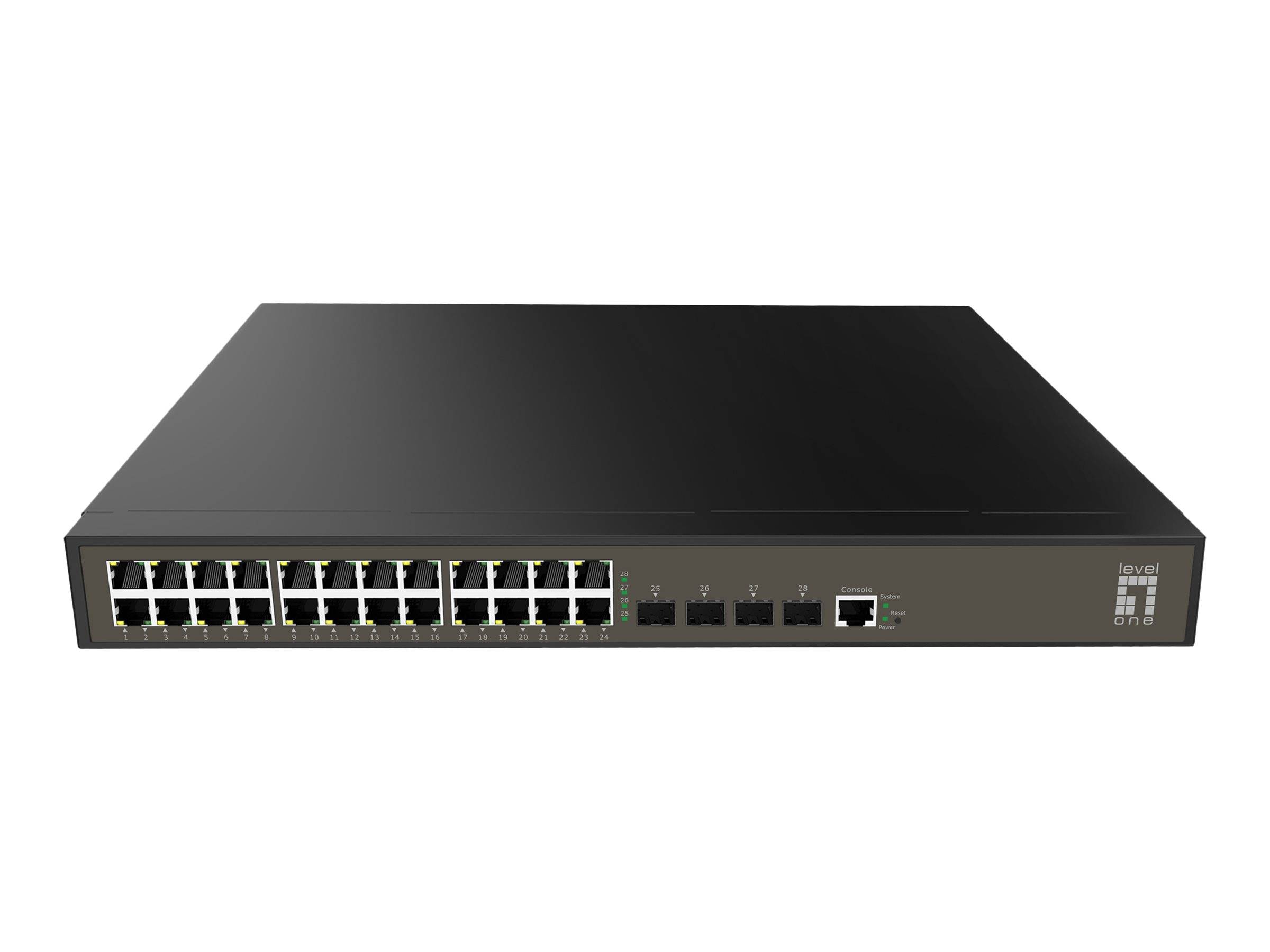 LevelOne GEL-2871 - Switch - managed - 24 x 10/100/1000 + 4 x Kombi-Gigabit-SFP
