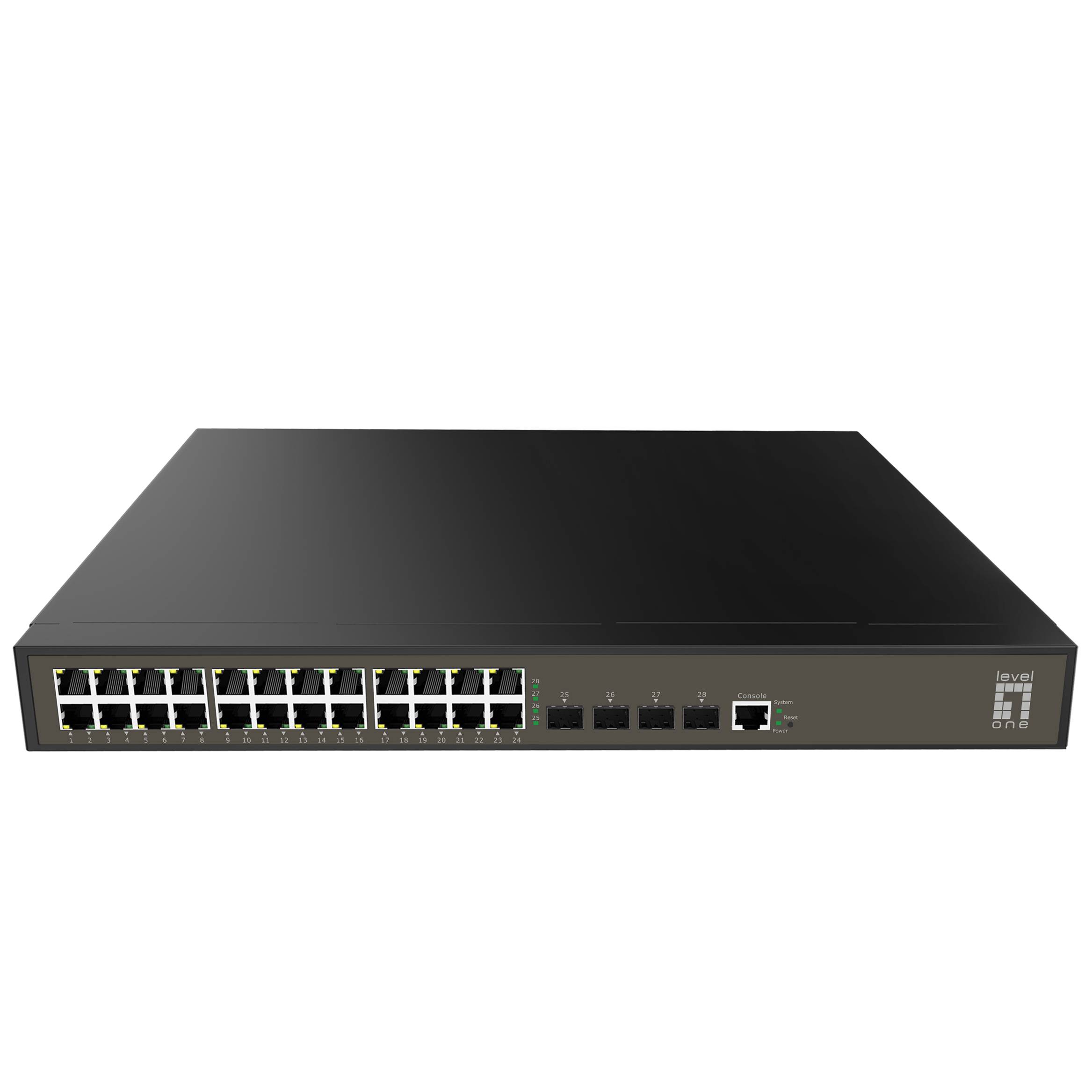 LevelOne GEL-2871 - Switch - managed - 24 x 10/100/1000 + 4 x Kombi-Gigabit-SFP
