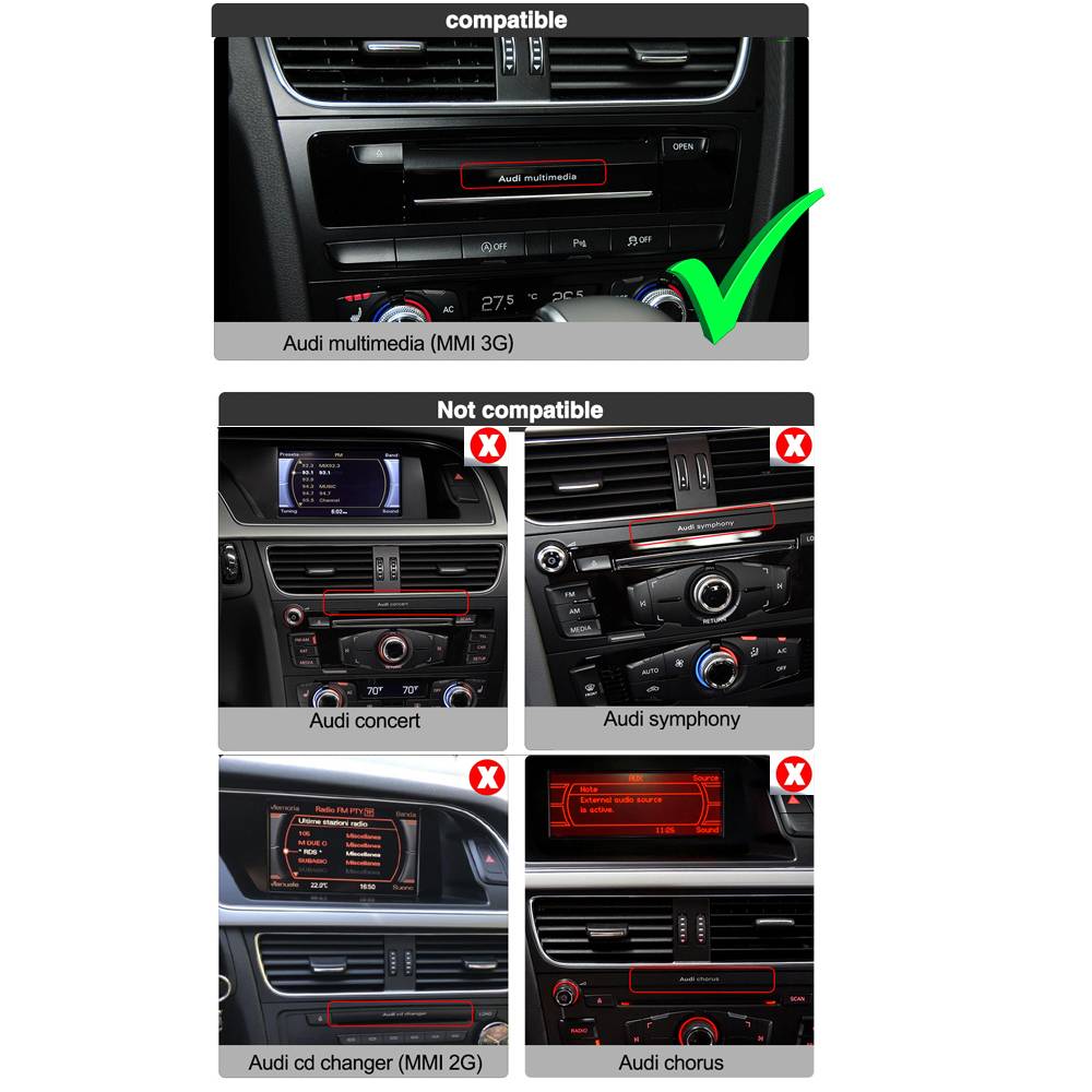 Für Audi A4 8K B8 A5 MMI 3G 12" Touchscreen Android USB GPS Navigation Carplay