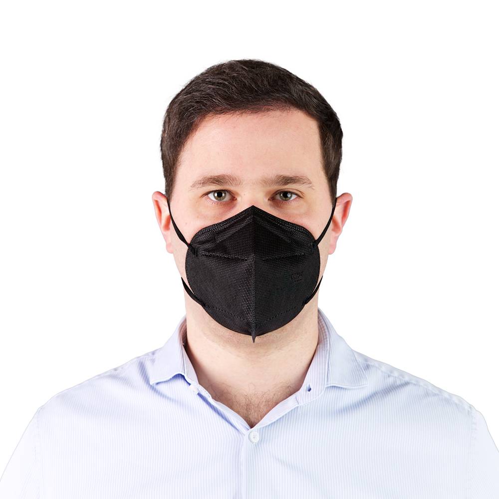 ETERNASOLID Mundschutz Atemschutzmaske FFP2, schwarz, 10 Stück/Box