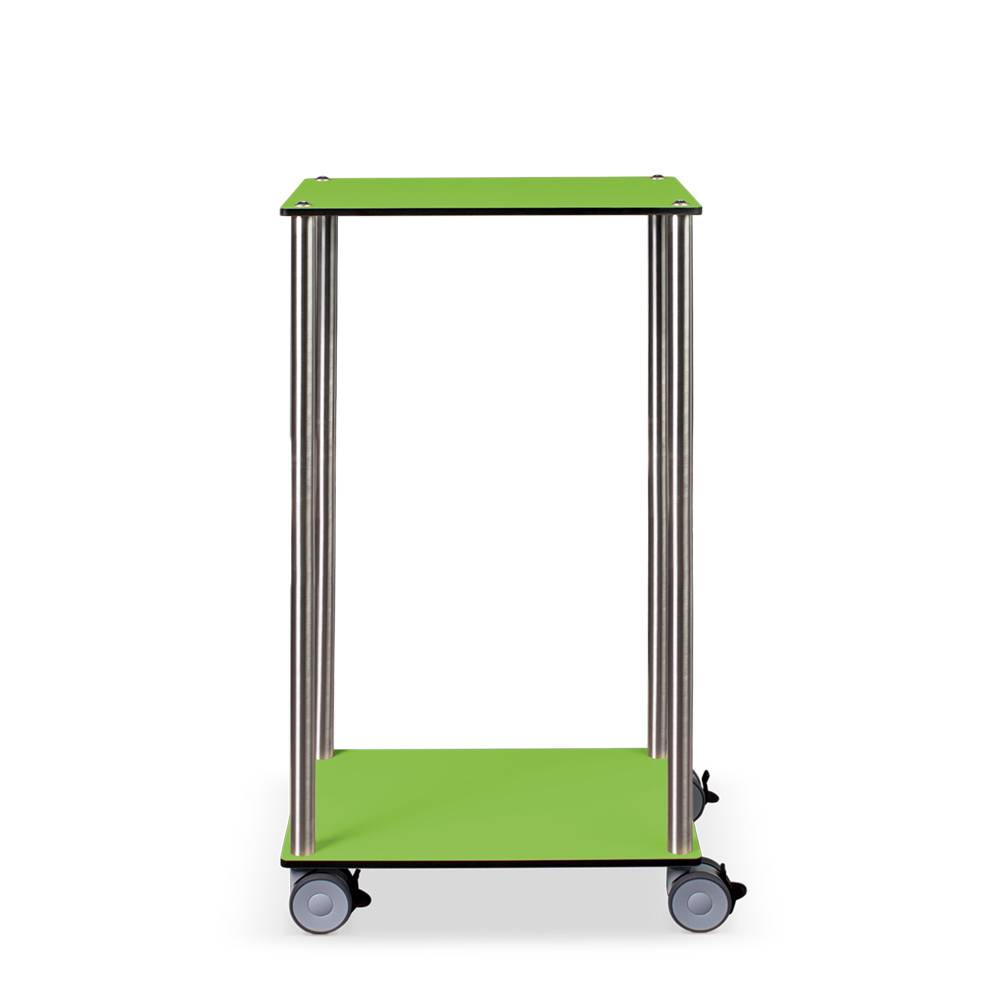 ETERNASOLID MULTICART Etagenwagen W12 mit 2 Böden, grün, 50 x 35 x 92 cm (BxTxH)