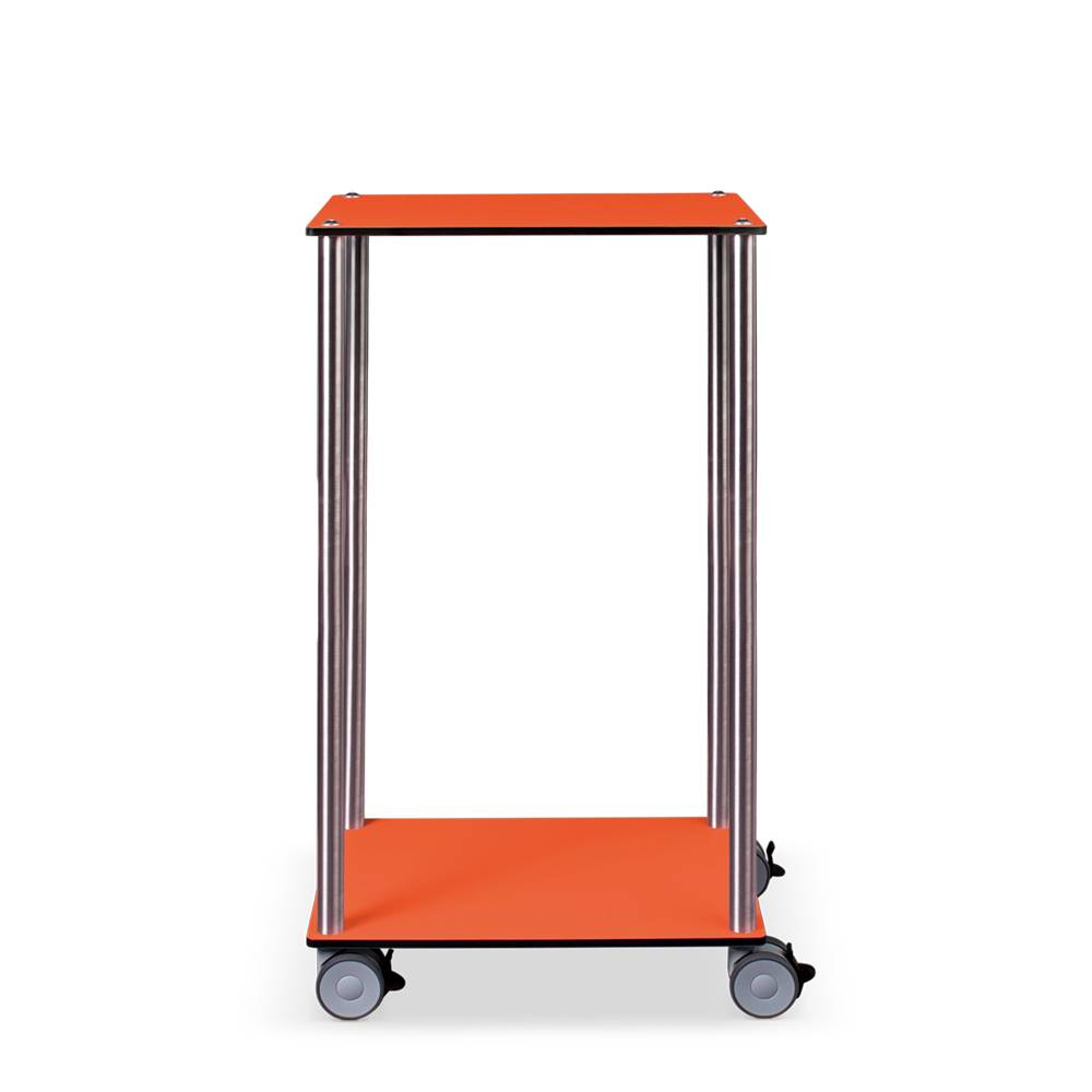 ETERNASOLID MULTICART Etagenwagen W12 mit 2 Böden, orange, 50 x 35 x 92 cm (BxTxH)