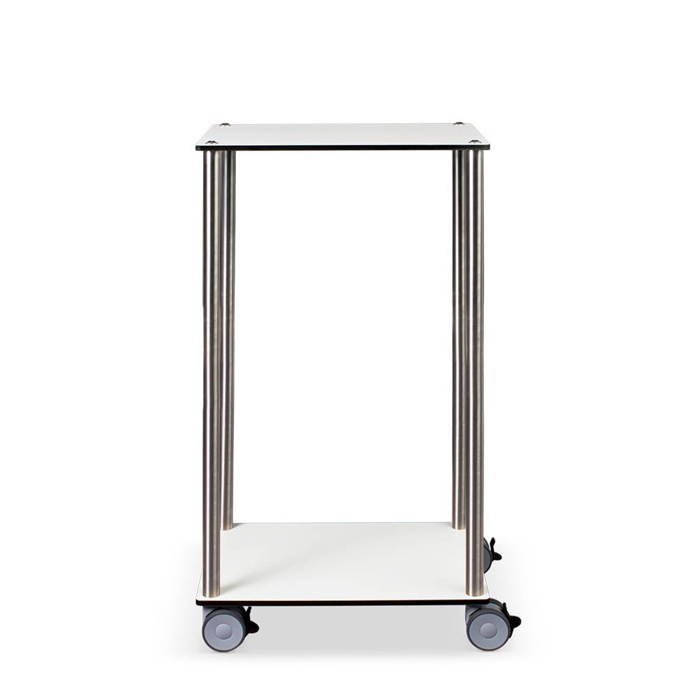 ETERNASOLID MULTICART Etagenwagen W12 mit 2 Böden, weiß, 50 x 35 x 92 cm (BxTxH)