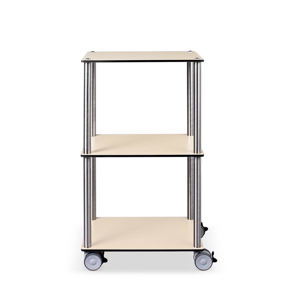 ETERNASOLID MULTICART Etagenwagen W13 mit 3 Böden, Ahorn hell, 50 x 35 x 92 cm (BxTxH)