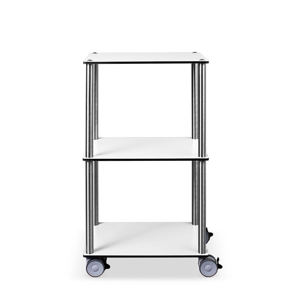 ETERNASOLID MULTICART Etagenwagen W13 mit 3 Böden, weiß, 50 x 35 x 92 cm (BxTxH)