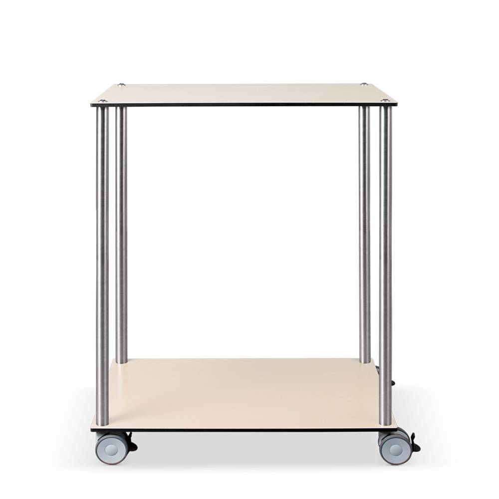 ETERNASOLID MULTICART Etagenwagen W22 mit 2 Böden, Ahorn hell, 70 x 45 x 92 cm (BxTxH)