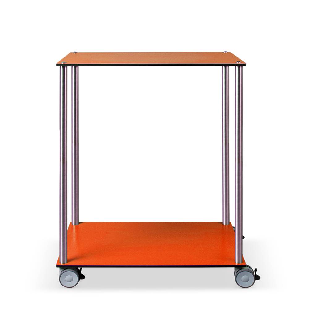 ETERNASOLID MULTICART Etagenwagen W22 mit 2 Böden, orange, 70 x 45 x 92 cm (BxTxH)