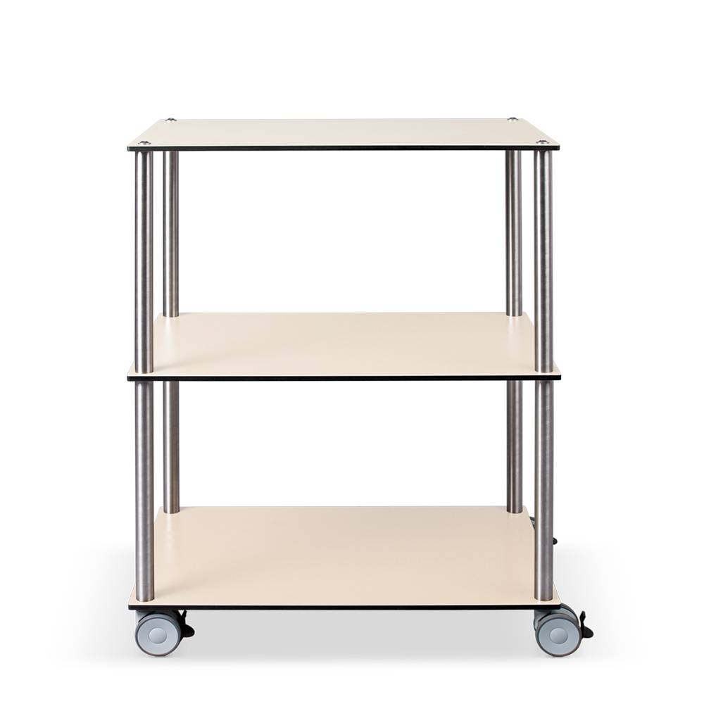 ETERNASOLID MULTICART Etagenwagen W23 mit 3 Böden, Ahorn hell, 70 x 45 x 92 cm (BxTxH)