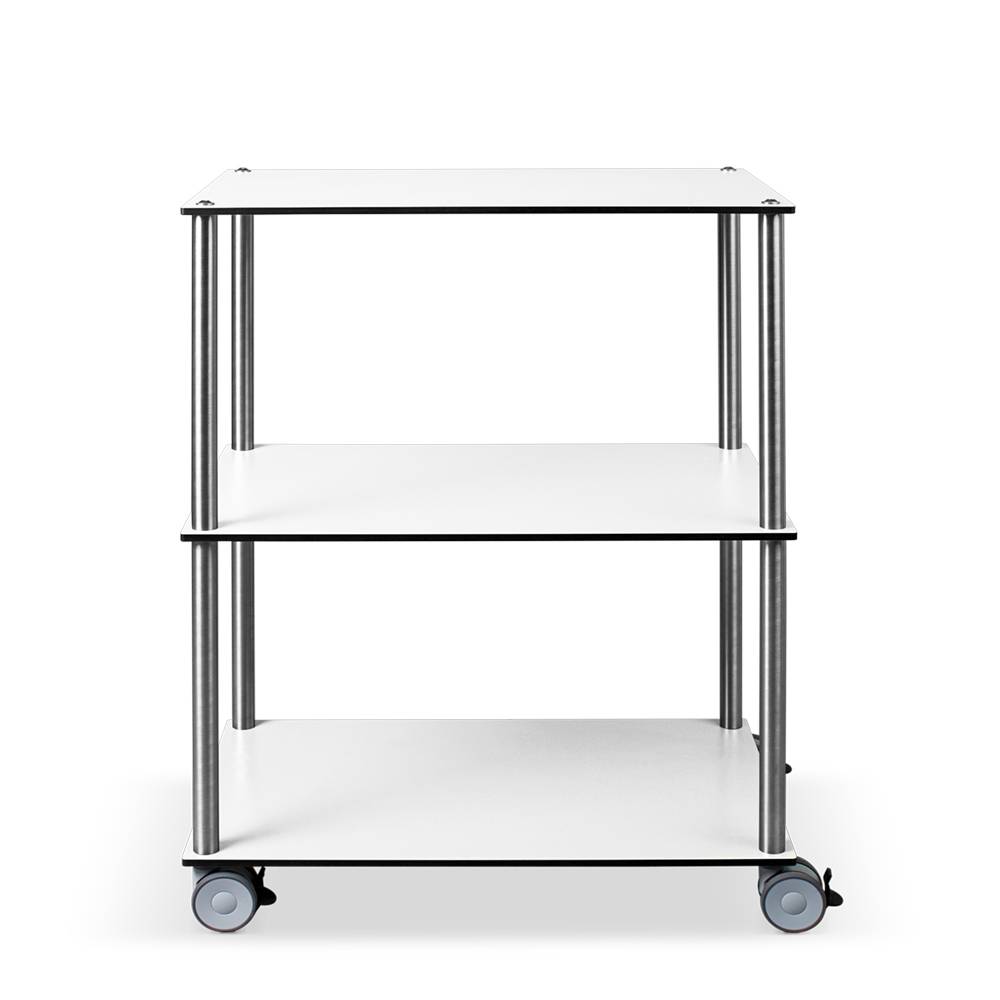 ETERNASOLID MULTICART Etagenwagen W23 mit 3 Böden, weiß, 70 x 45 x 92 cm (BxTxH)