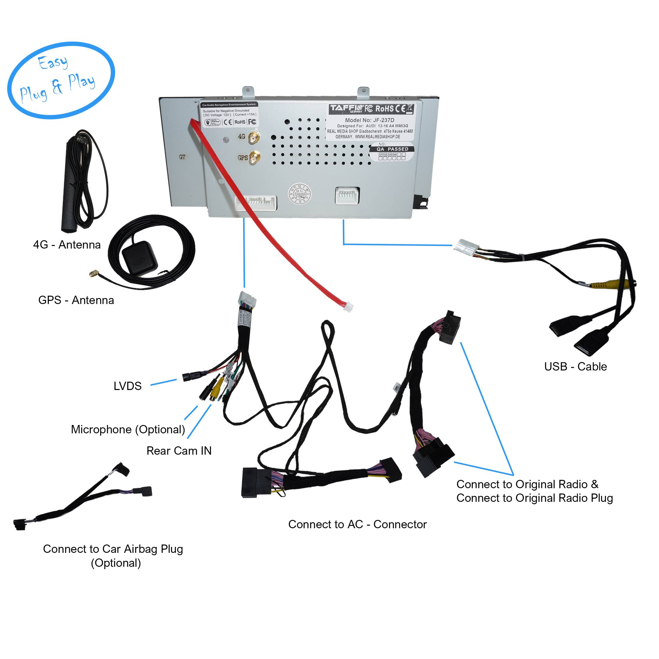 Für Audi A5 S5 8T 8F MMI 3G 8.8" Touchscreen Android GPS Navigation CarPlay