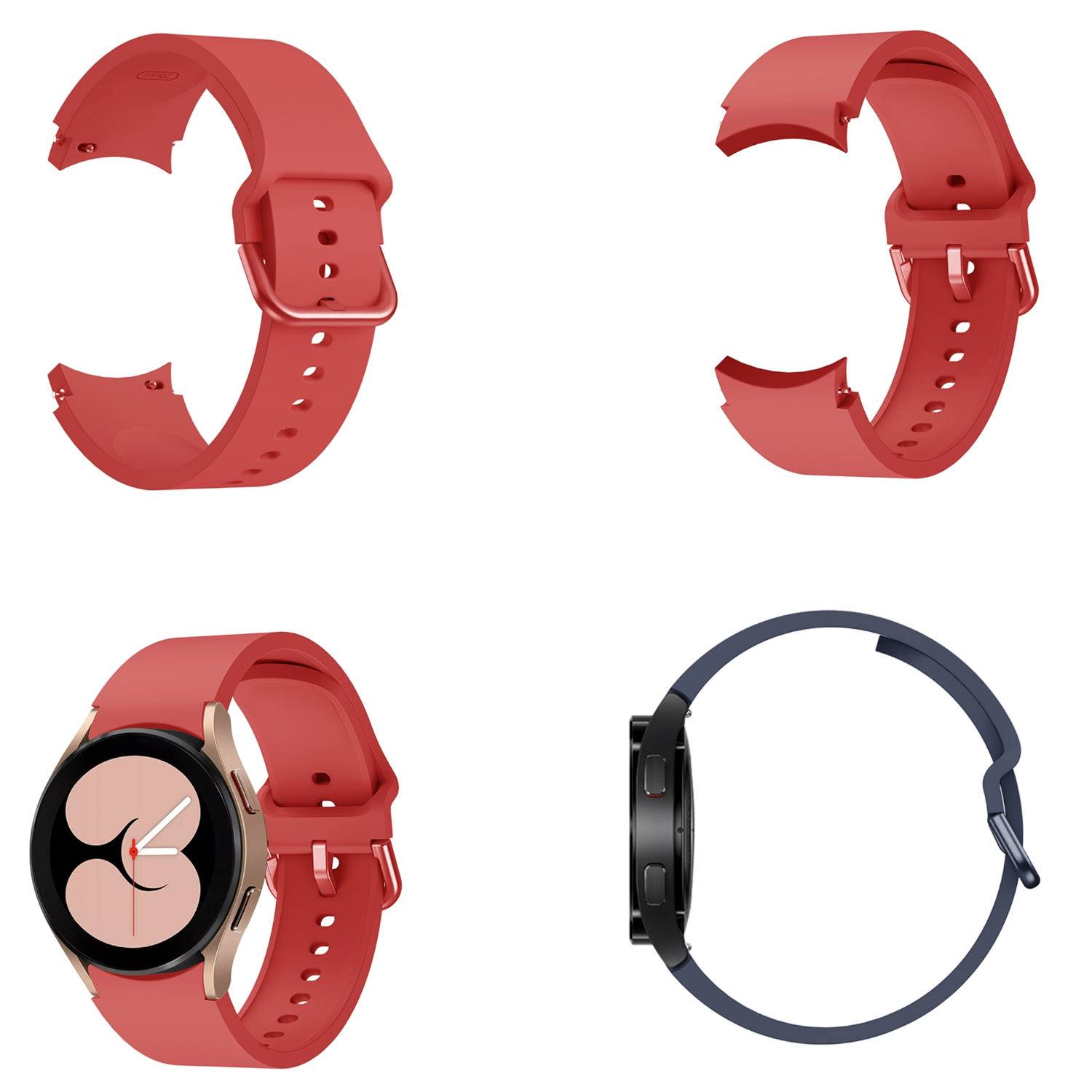 Für Samsung Galaxy Watch FE 6 5 4 Normal Pro Classic Silikon Armband