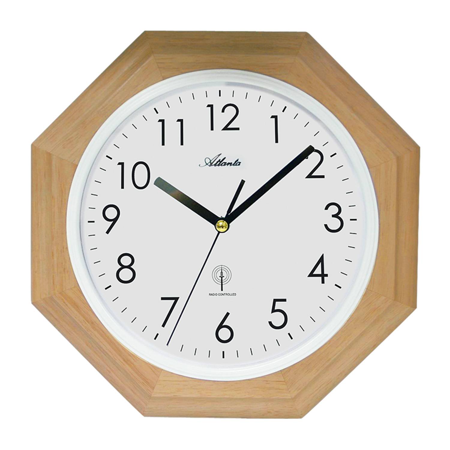 Atlanta Atlanta 4324/30 Funk-Wanduhr Holzgehäuse