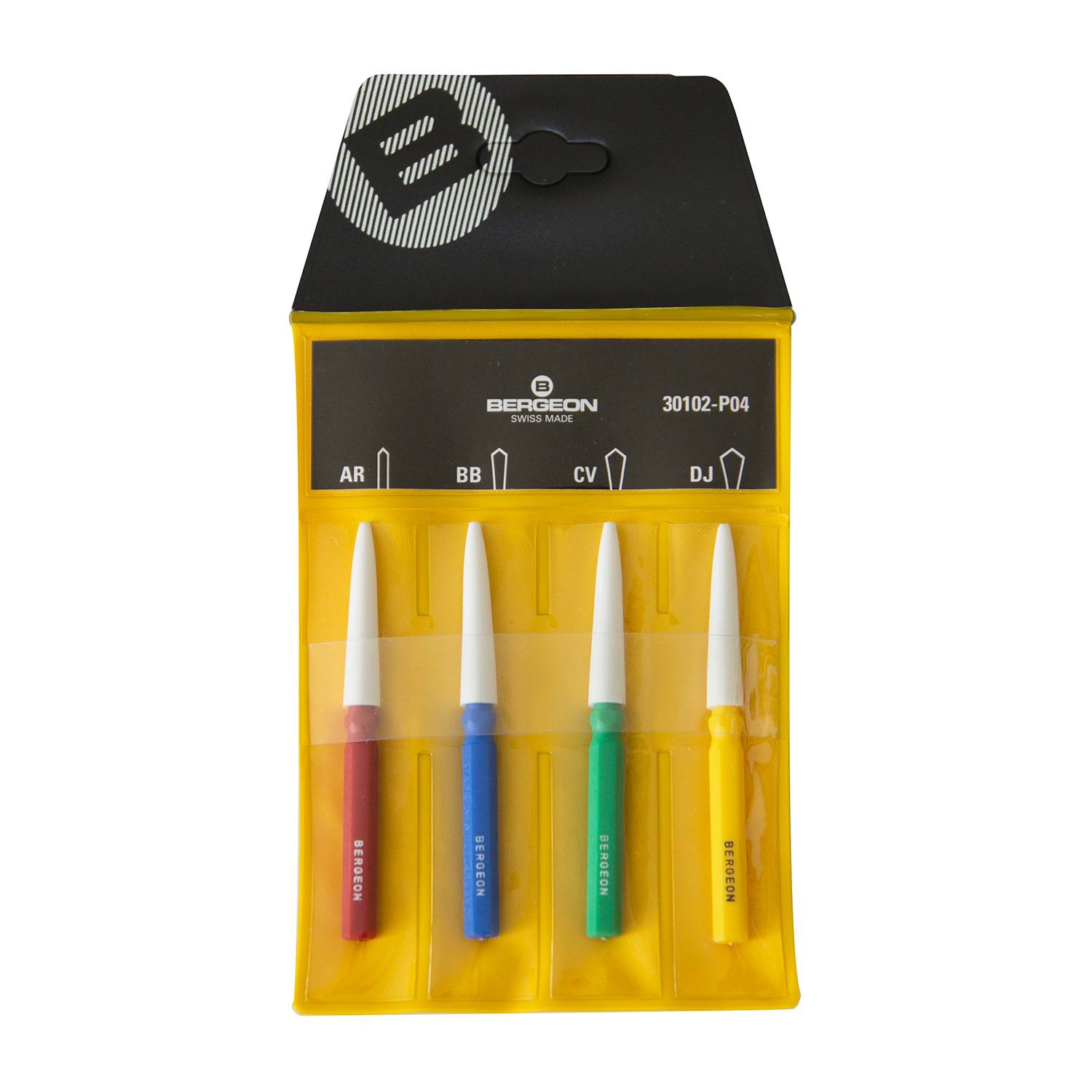 Bergeon 30102-P04 Ölgeber-Sortiment, 4er-Set, klein, mittel, groß und sehr groß