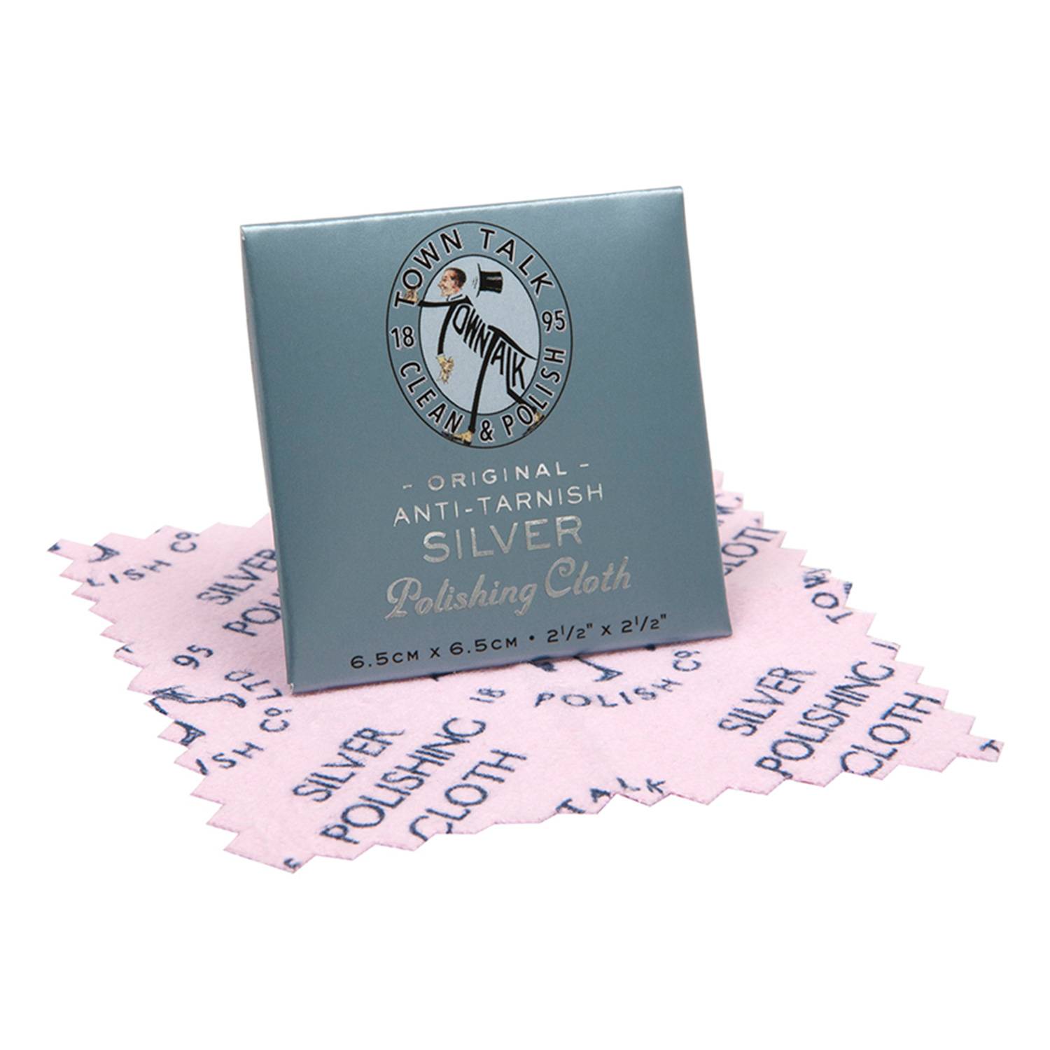 Town Talk Dinky Silber Poliertuch, 6,5 cm x 6,5 cm