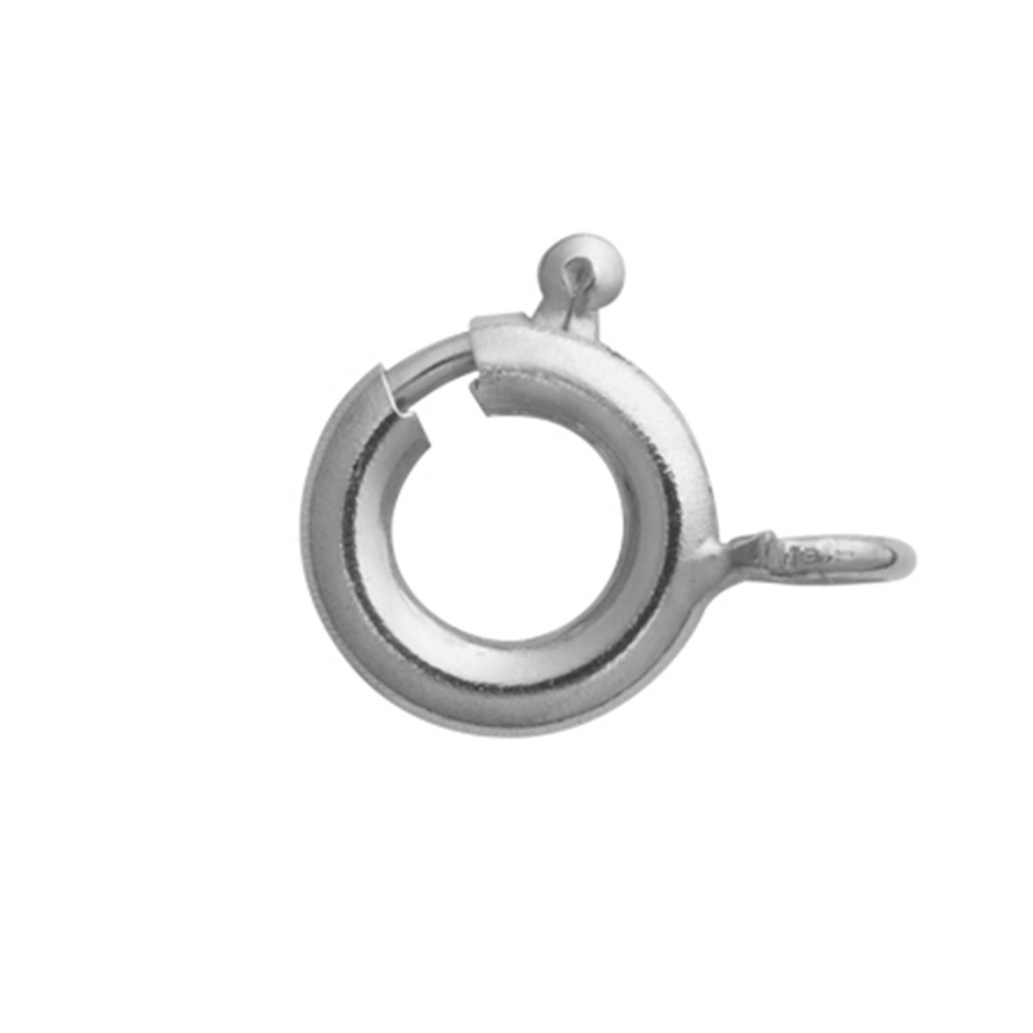 SELVA Federring Silber 935/- rhodiniert Ø 7,00mm ohne Bund