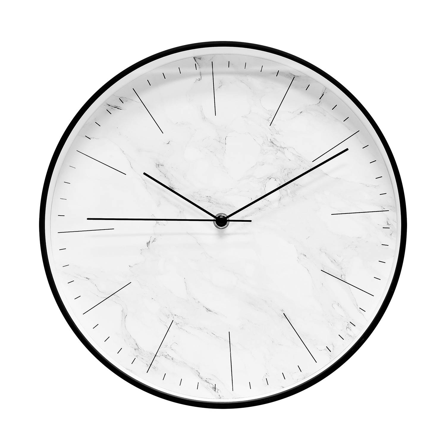 Technoline TECHNOLINE Quarz-Wanduhr im Marmordesign, schwarz