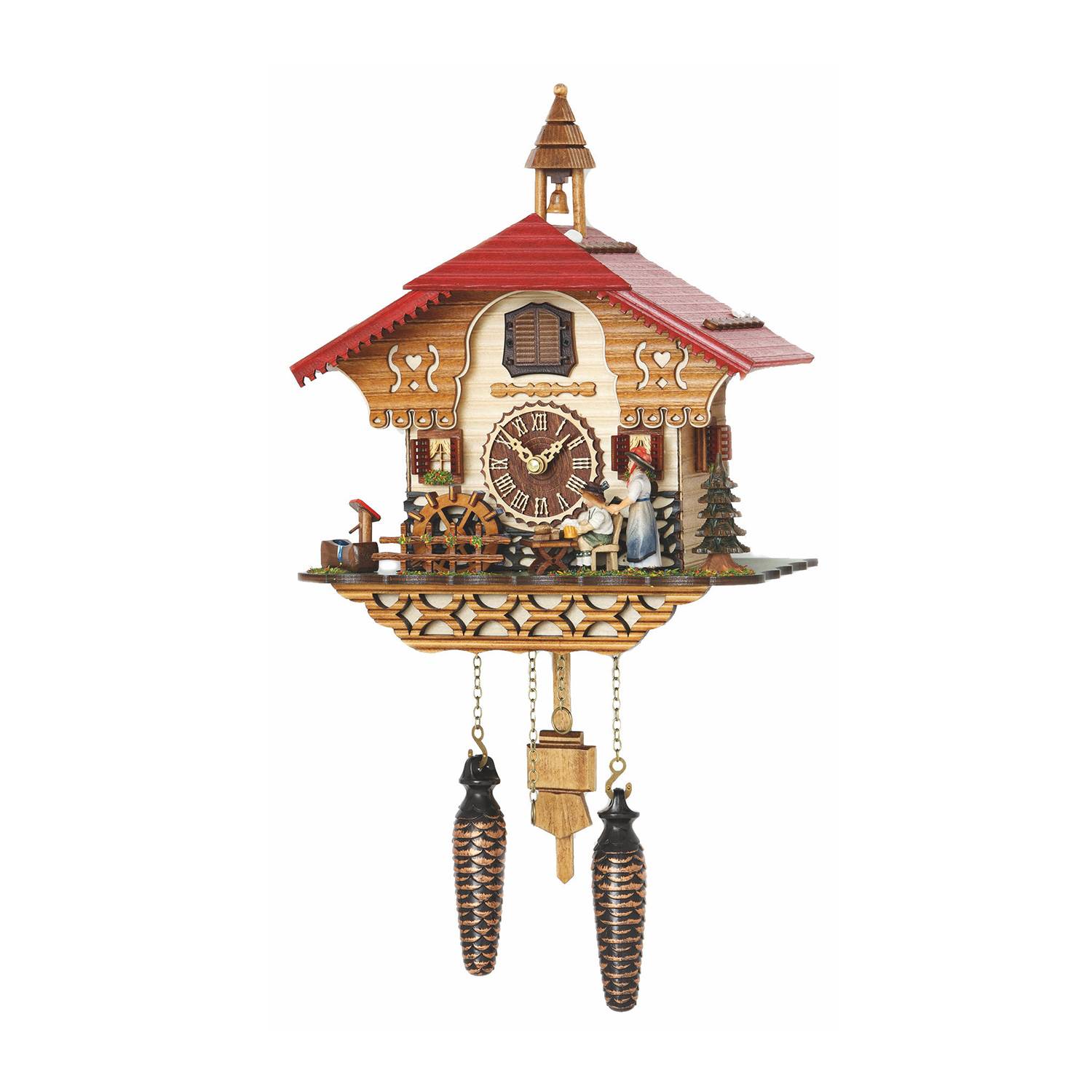 Trenkle Kuckucksuhr 4215 QM Mahlberg, Quarz, mit beweglichen Figuren und Musik