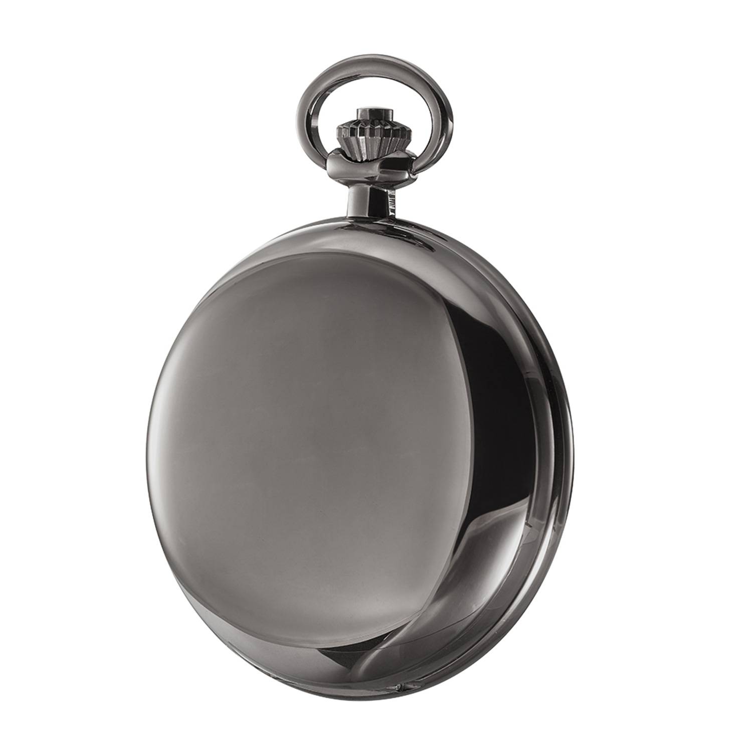 Dugena Herrentaschenuhr 4460979-1, Savonette, Handaufzug, skelettiert, Anthrazit