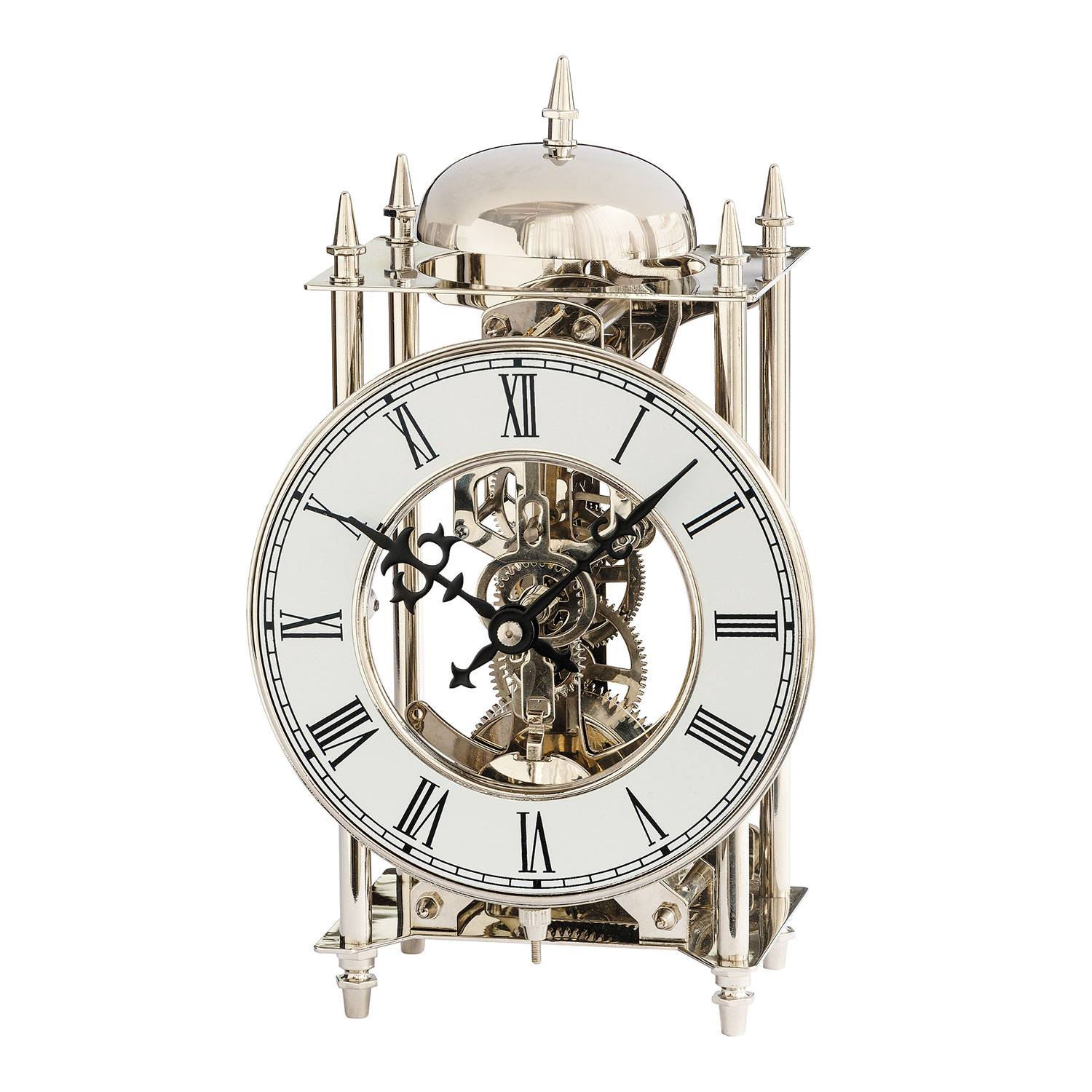 AMS 1184 Uhr, offenliegendes, mech. Uhrwerk, Silber, Messing