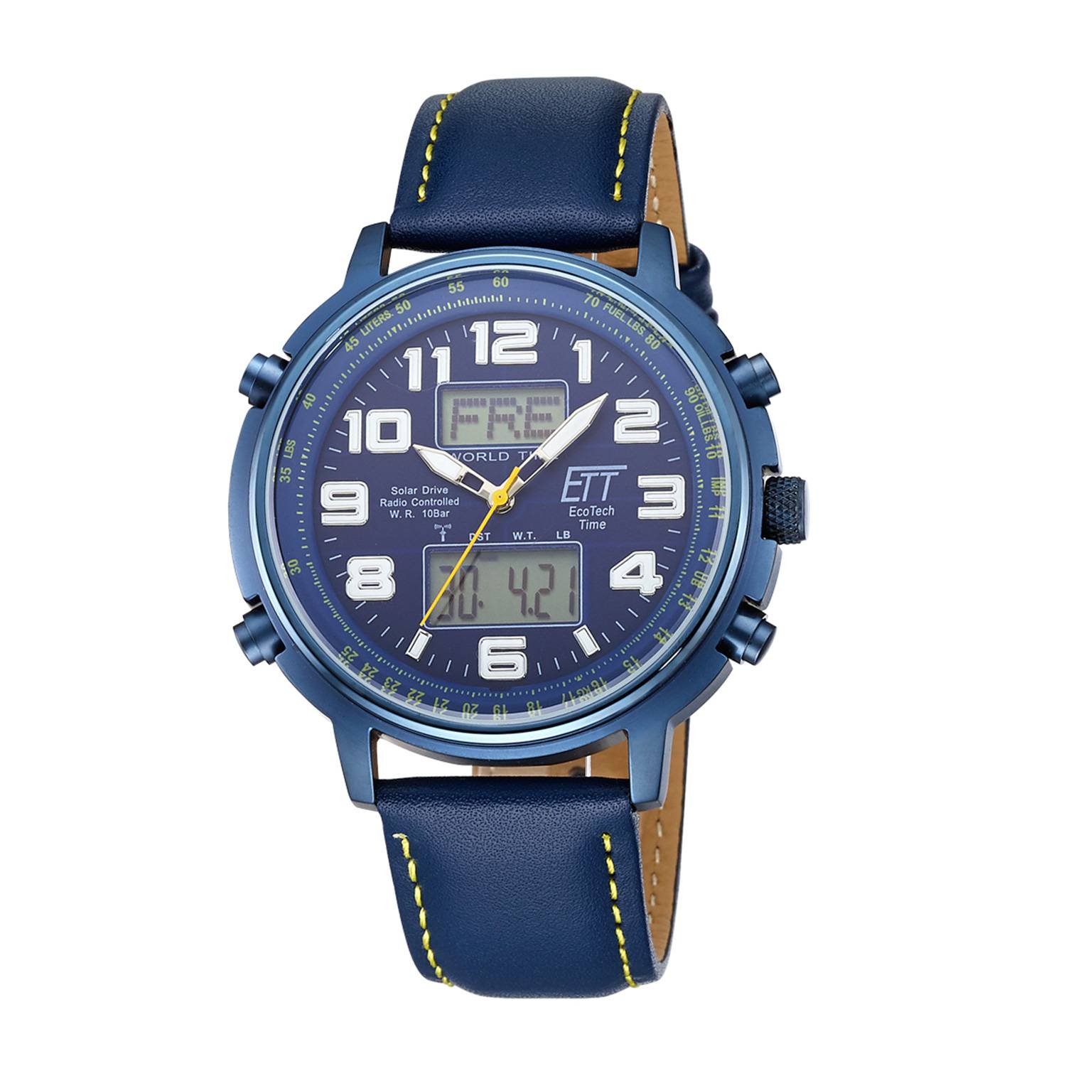 Eco Tech Time Solar Drive Funk Hunter II Herrenuhr - EGS-11450-32L
