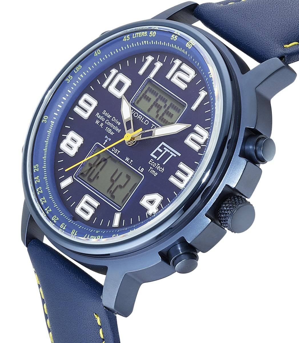 Eco Tech Time Solar Drive Funk Hunter II Herrenuhr - EGS-11450-32L