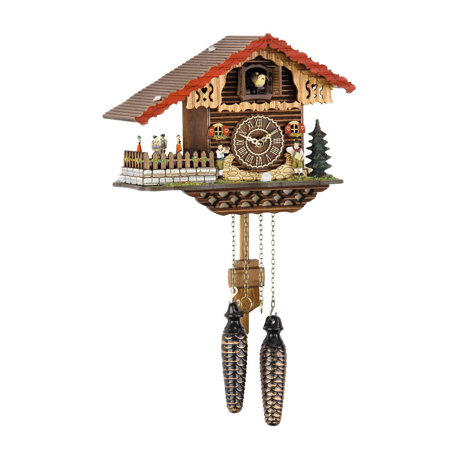 SELVA Kuckucksuhr Hilzingen mit 12 Melodien und drehenden Tänzern