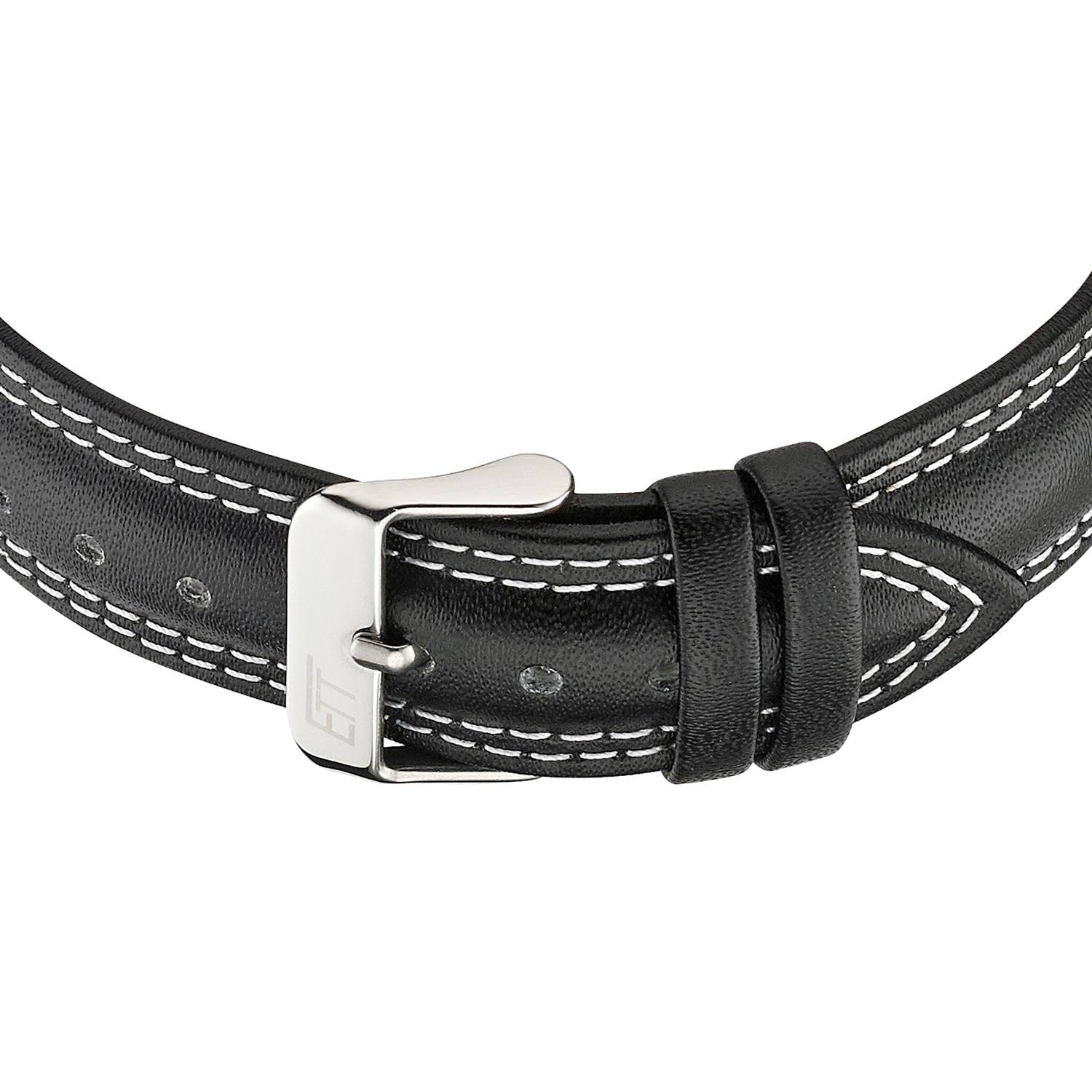 ETT Herrenuhr EGS-11488-22L, Funk, Solar, analog, mit Datumsanzeige, Lederband