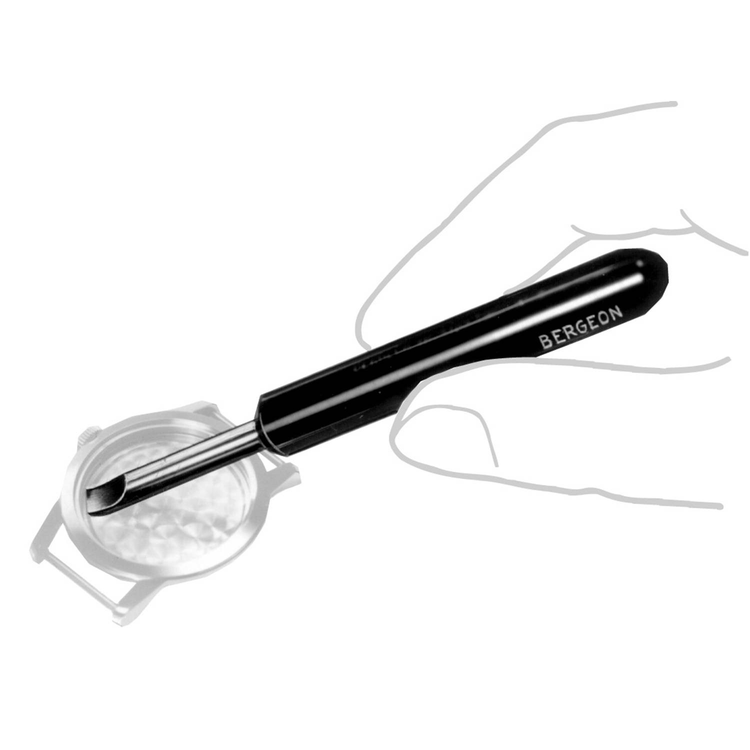 Bergeon Gehäuseöffner, zum schonenden Öffnen von Gehäuseböden, Hebelbreite: 5 mm