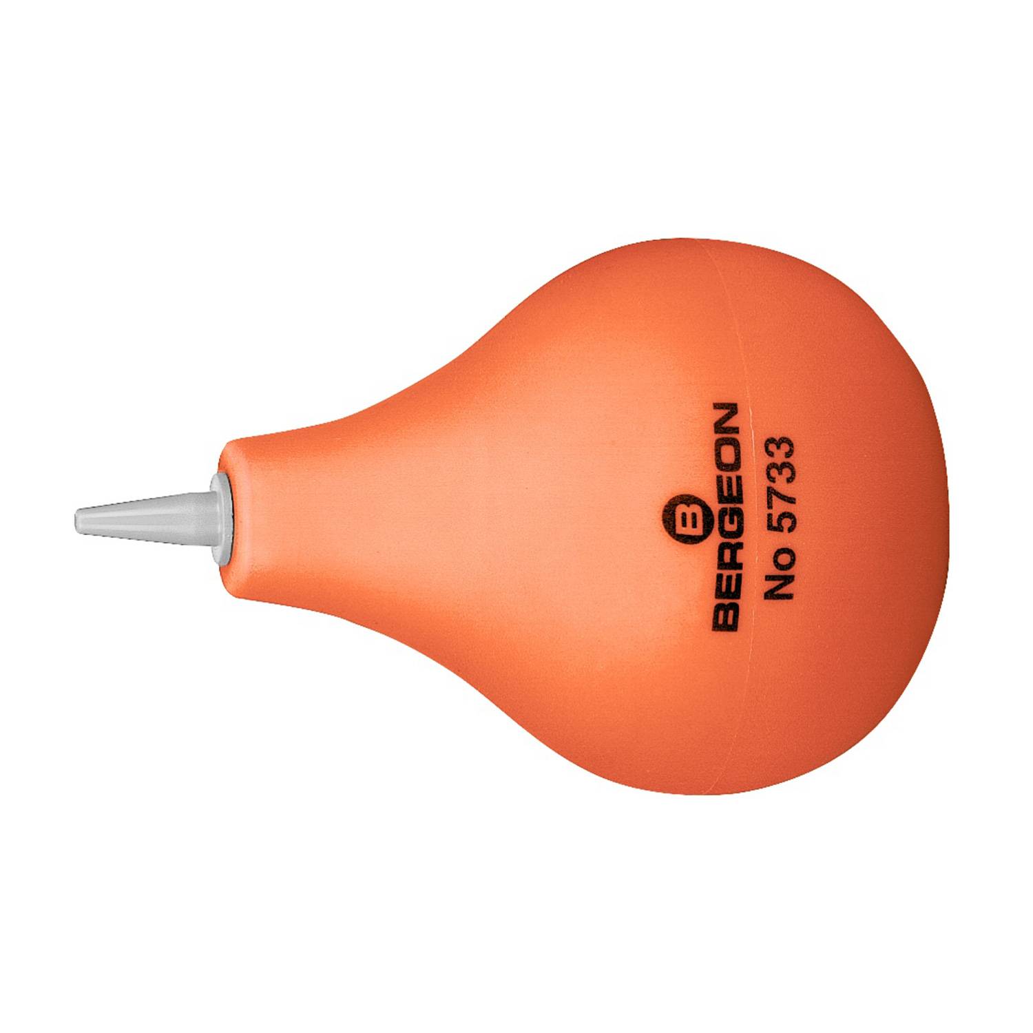 Bergeon 5733 Staubbläser Kugel, abgeflacht, mit PVC-Spitze und Bodenventil