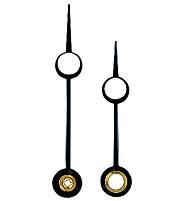 SELVA Zeigerpaar für Pendulen Breguet blau poliert Minutenzeiger-L:61mm Std.-Z.-Ø:4,5 Min.-Z.-Ø:2x2