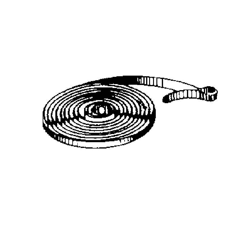 SELVA Großuhren-Zugfedern mit Schlaufe, B=7mm St=0,45mm L=1200mm