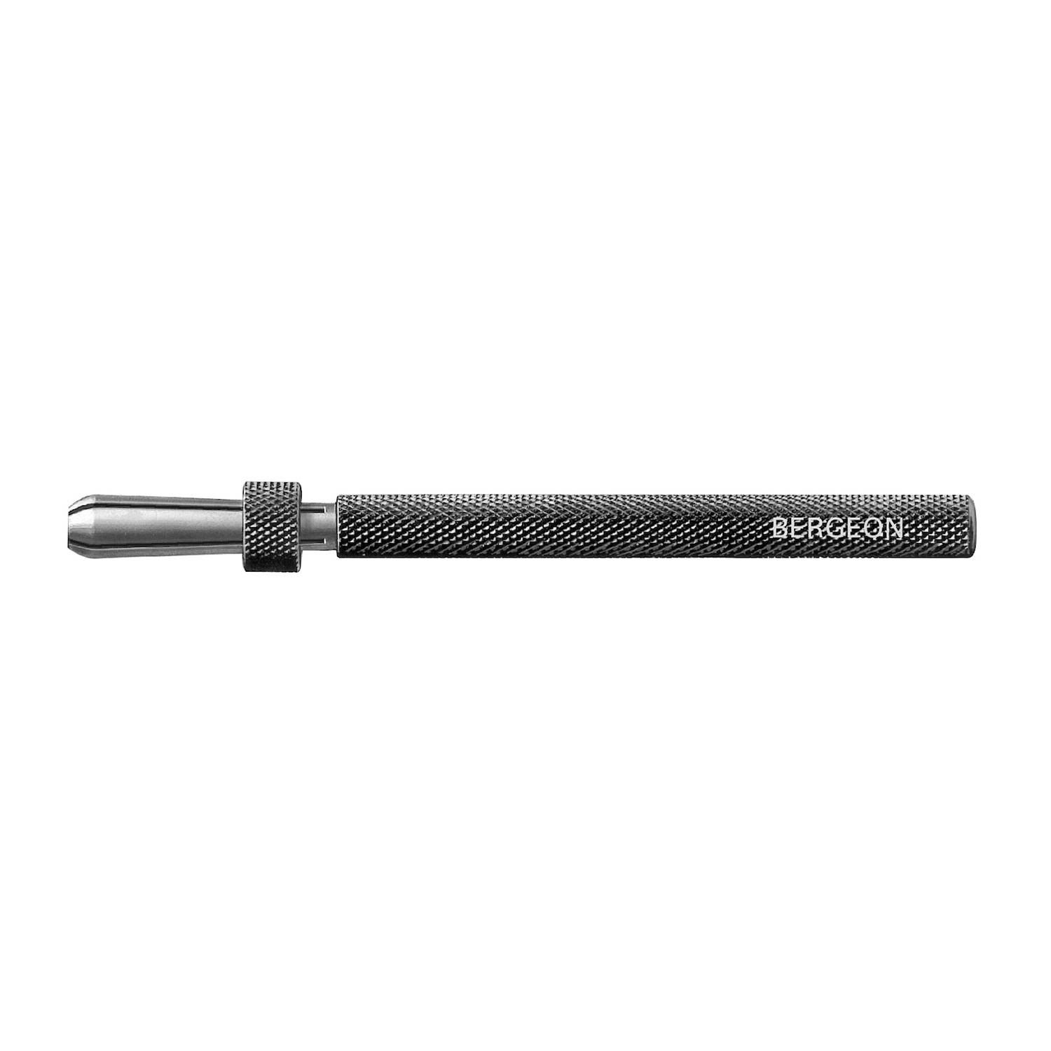 Bergeon Stiftenklöbchen 30432, mit Schieber, bis 1,5 mm, vernickeltes Messing