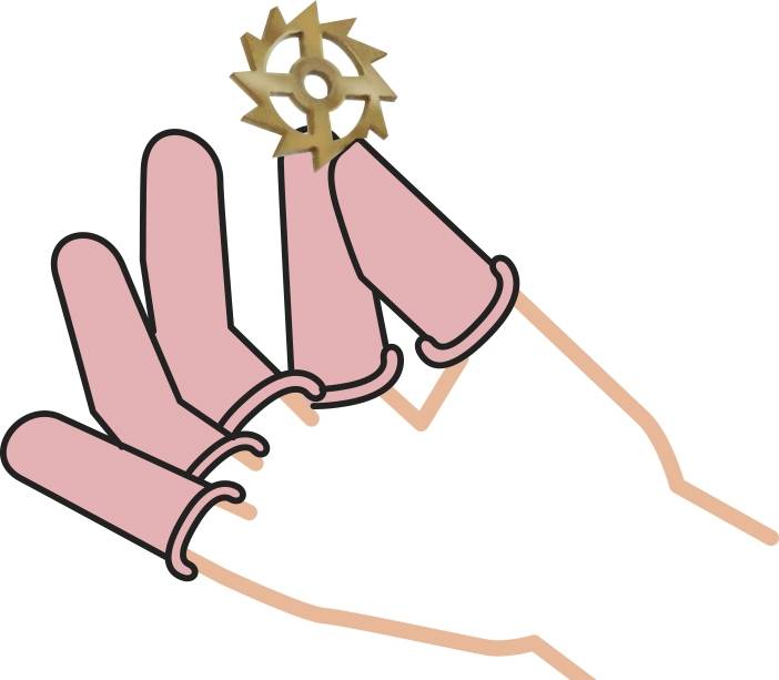 Bergeon 7966-21 Fingerlinge, antistatisch, ungepudert, für Uhrmacher